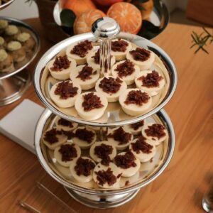 Mini Cheesecake de Brie com Parma