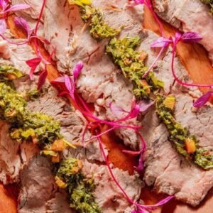 Rosbife de Filé Mignon com Chimichurri