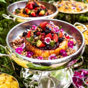 Brie Assado em Massa Folhada - Com Geleia de frutas vermelhas